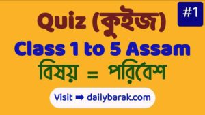 EVS Quiz Assam