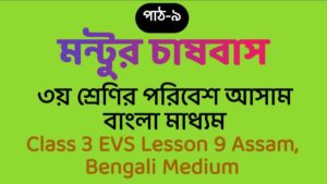 Class 3 EVS Assam Lesson 9
