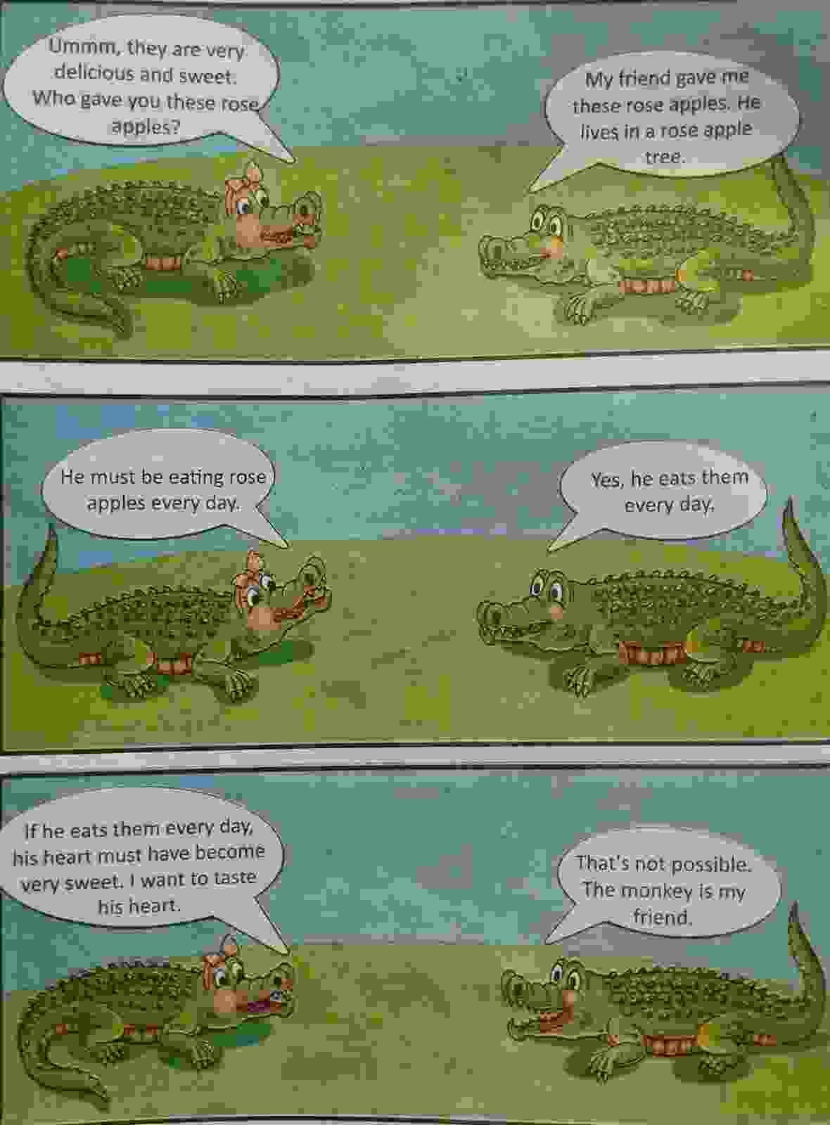 The Monkey and the Crocodile | Class 3 English Lesson 2 Question Answer | Notes The Monkey and the Crocodile | Class 3 English Lesson 2 Question Answer | Notes