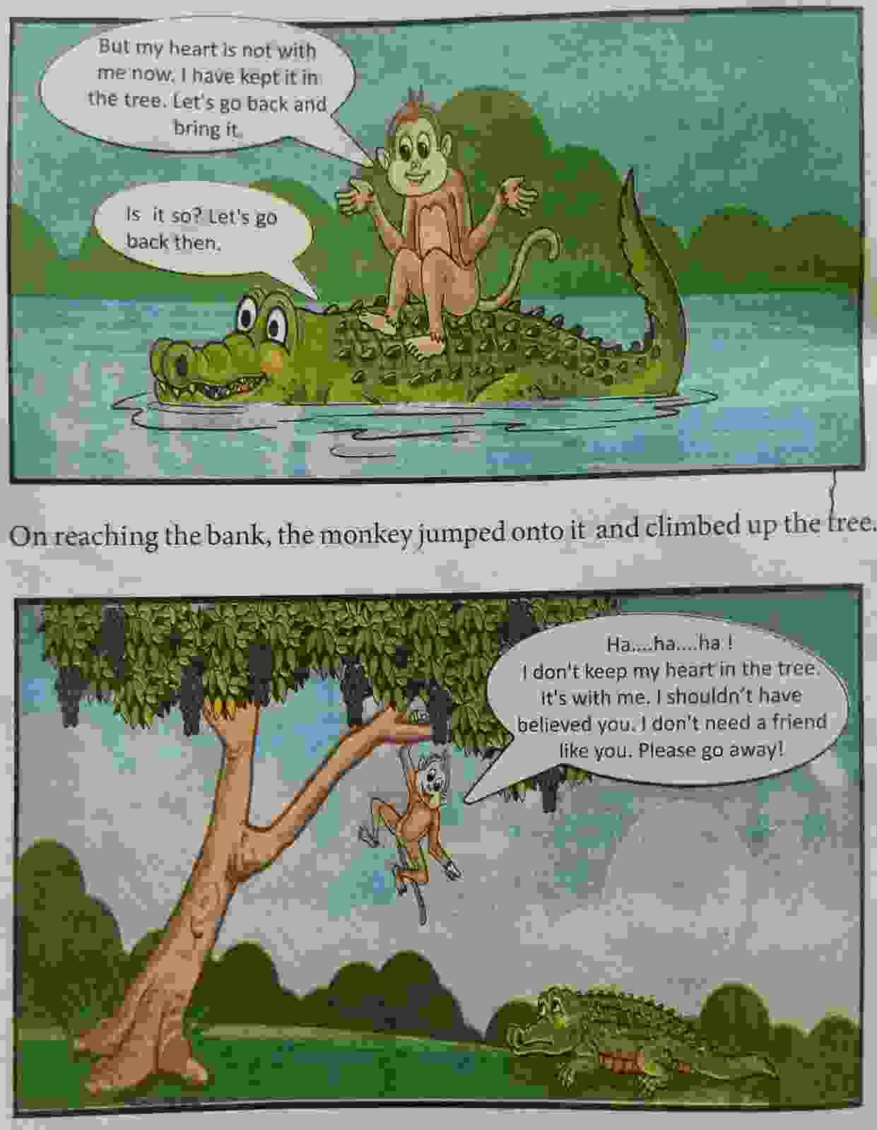 The Monkey and the Crocodile | Class 3 English Lesson 2 Question Answer | Notes The Monkey and the Crocodile | Class 3 English Lesson 2 Question Answer | Notes